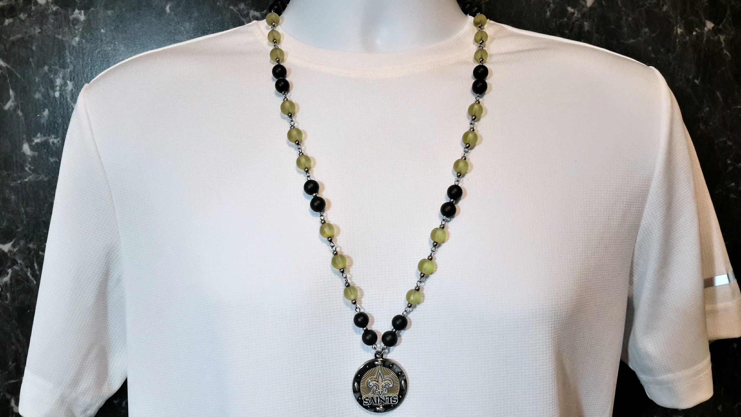 New Orleans Saints Euro Bead Necklace