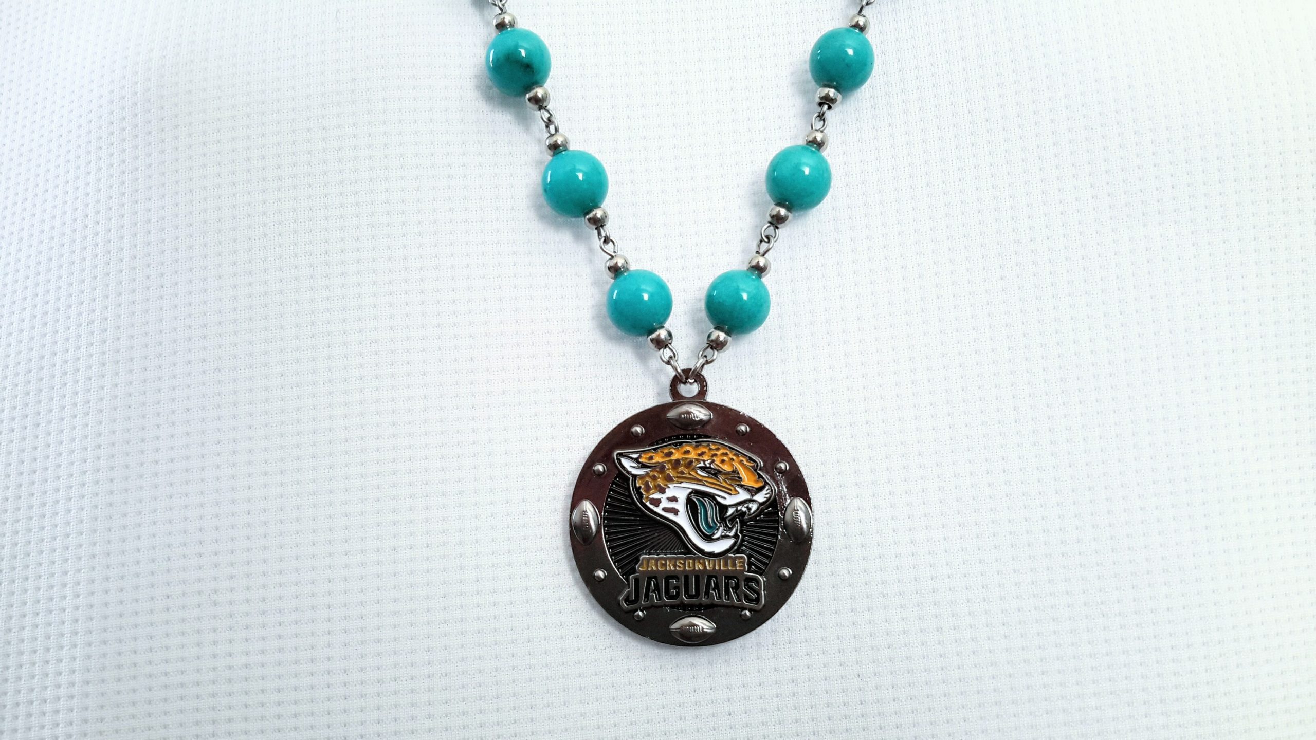 Jacksonville Jaguars Bead Medallion Necklace 